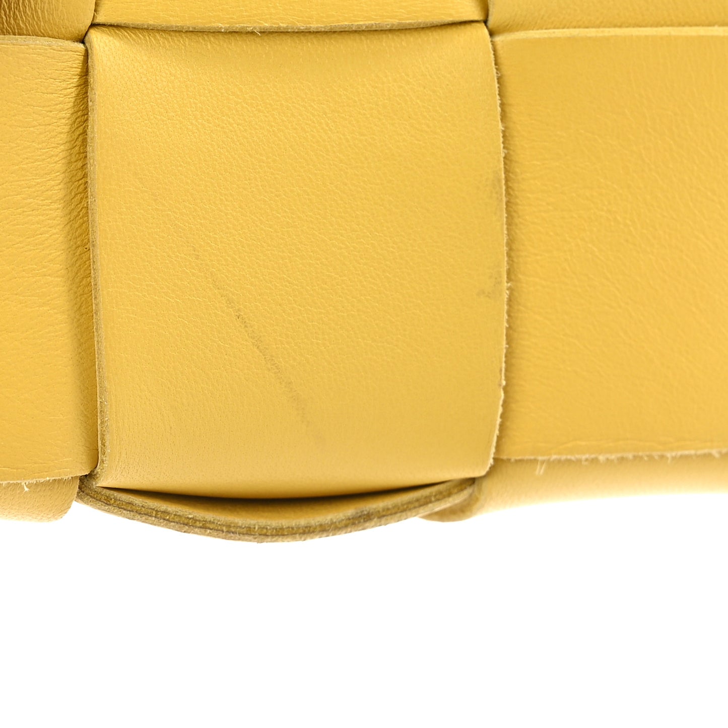 Lambskin Maxi Intrecciato Cassette Crossbody Bag Buttercup