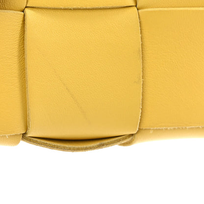 Bottega Veneta Lambskin Maxi Intrecciato Cassette Crossbody Bag Buttercup 9 of 9