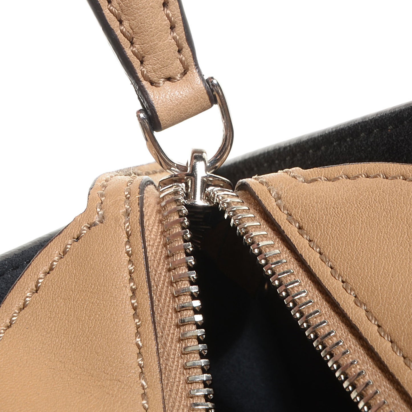 Calfskin Shearling Petite 3Jours Tote Tan