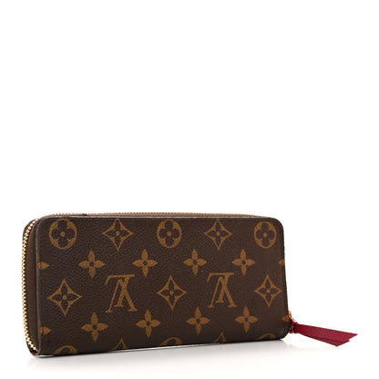 Louis Vuitton Monogram Clemence Wallet Fuchsia 3 of 12