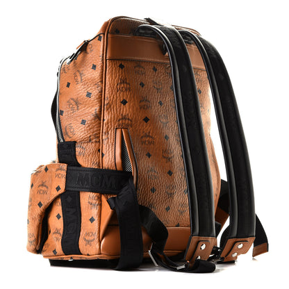 MCM Visetos Medium Jemison Backpack Cognac 4 of 10
