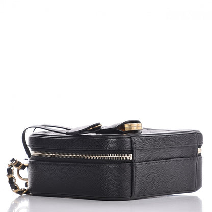 Chanel Caviar Quilted Medium CC Filigree Vanity Case Black 4 of 8