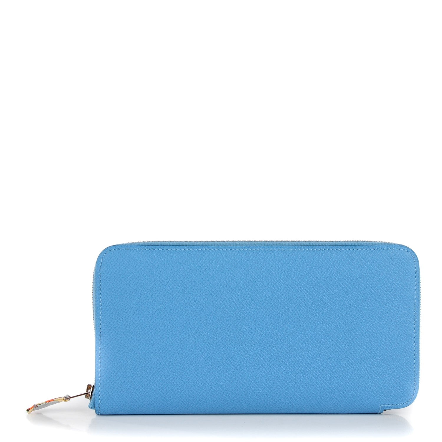 Hermes Epsom Silk'In Wallet Bleu Paradis Gris Perle 1 of 9