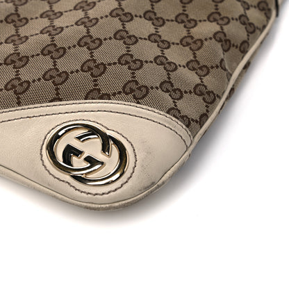 Gucci Monogram Medium New Britt Hobo Off White 7 of 14