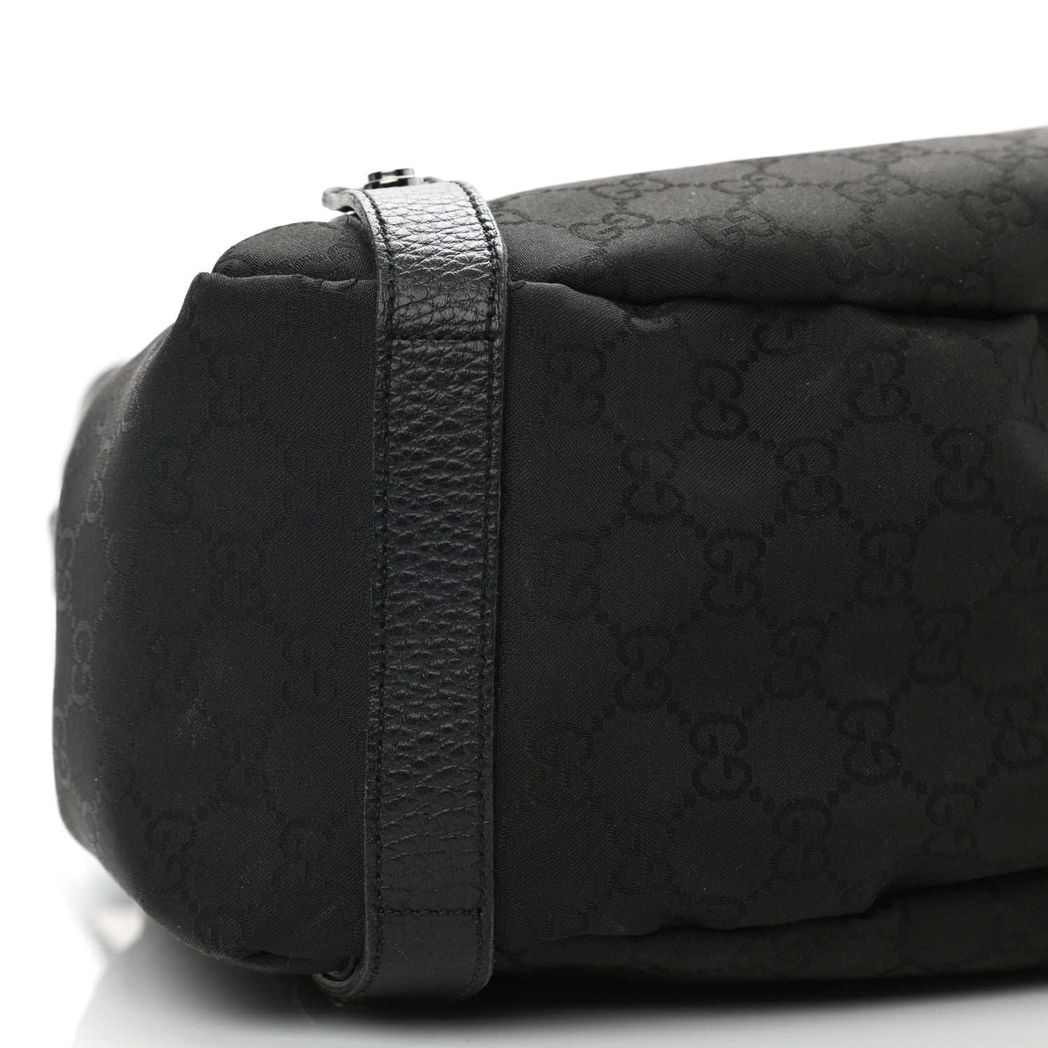 Gucci Nylon Monogram Medium Abbey Shoulder Bag Black 8 of 9