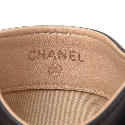 Chanel Lambskin Camellia Embossed Card Holder Black 6 of 12