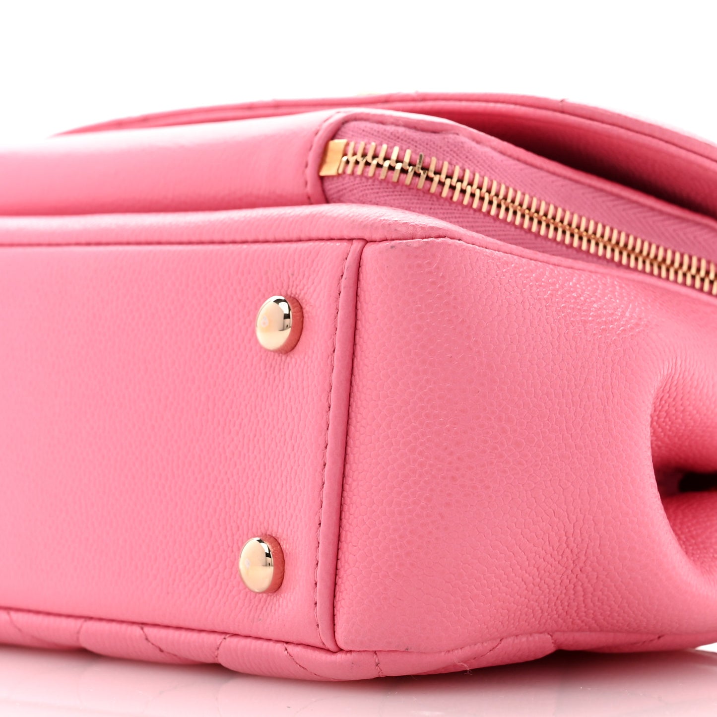 Caviar Quilted Small Business Affinity Flap Pink