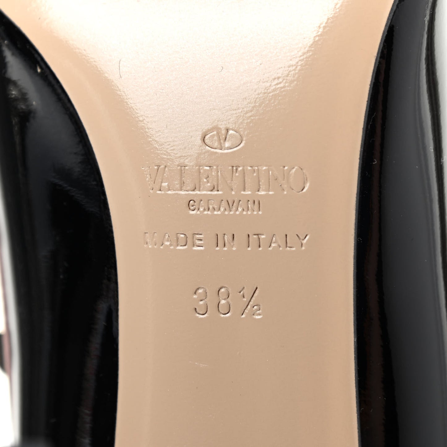 Patent Rockstud 100mm Pumps 38.5 Black Poudre