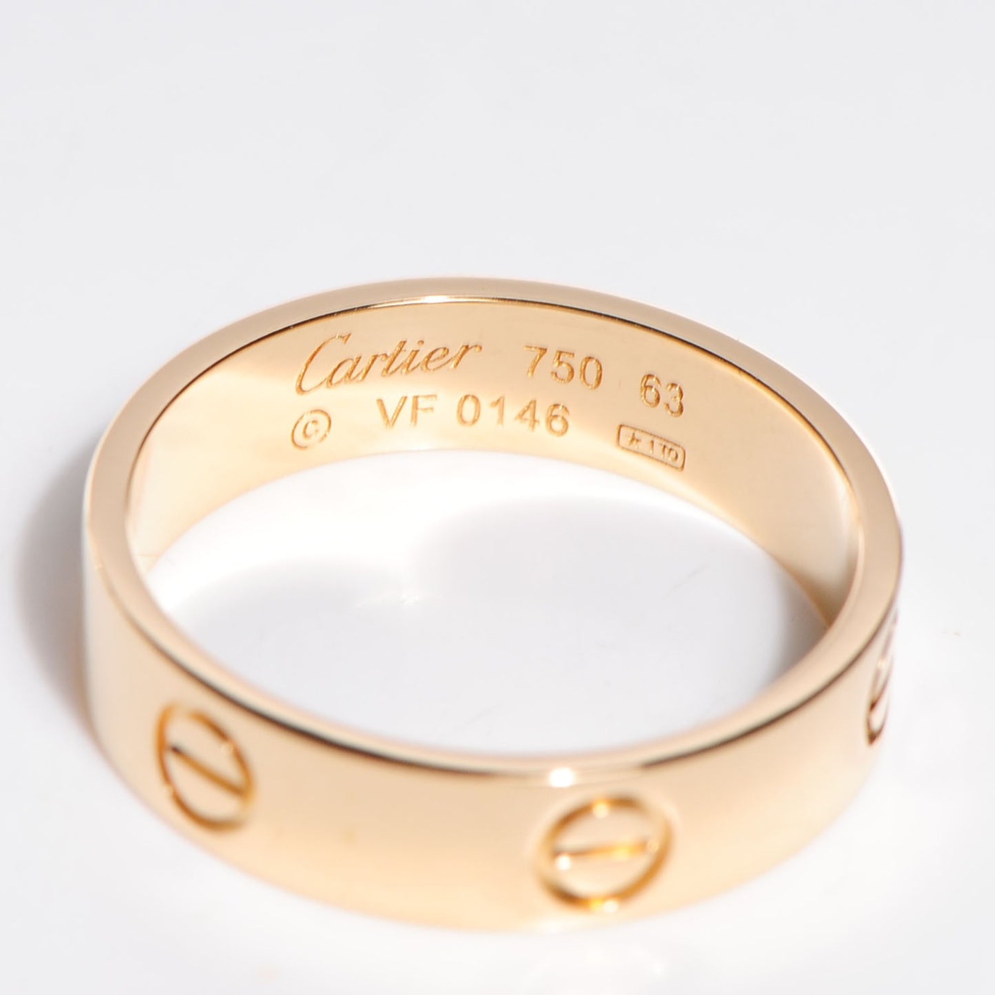 18K Yellow Gold 6mm LOVE Ring 63 10.5