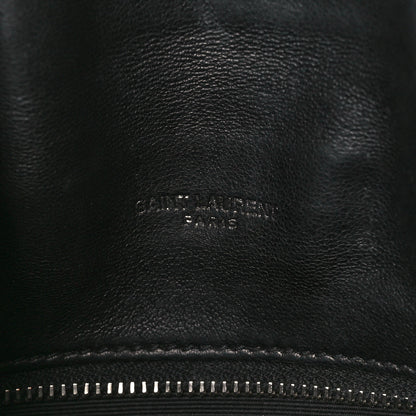 Saint Laurent Lambskin Quilted Toy Loulou Puffer Monogram Chain Satchel Black 7 of 11
