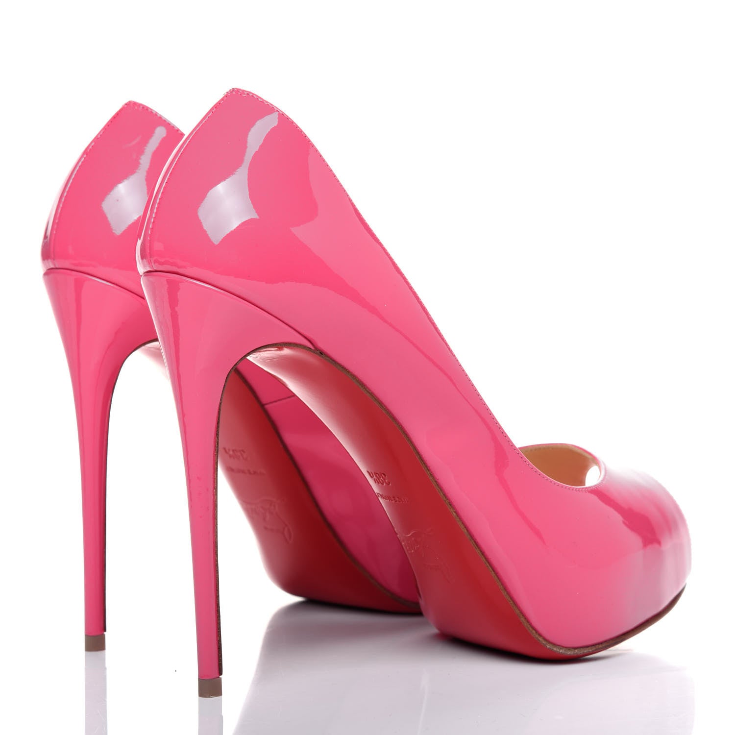 Christian Louboutin Patent New Very Prive 120 Pumps 38.5 Bon Bon 4 of 12