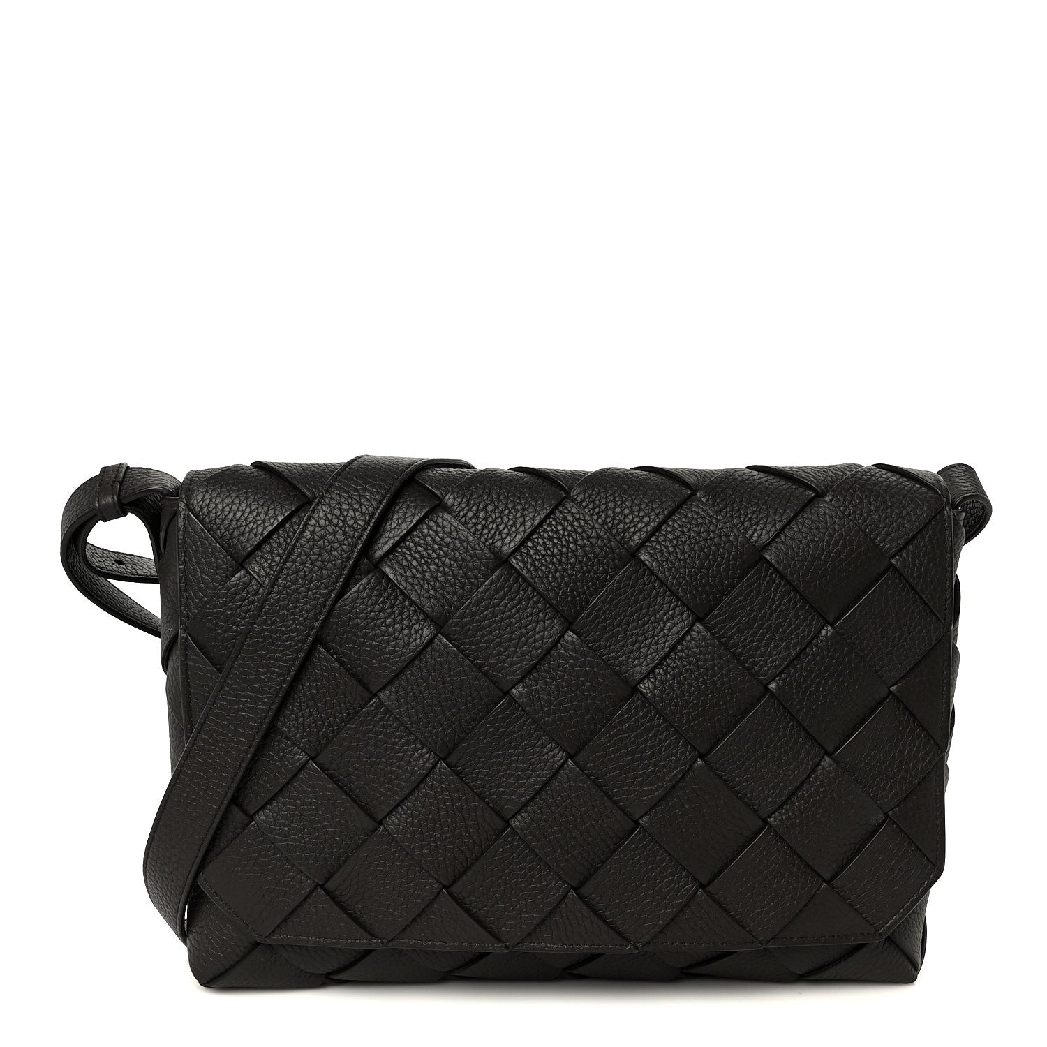 Bottega Veneta Grained Calfskin Intreccio Large Diago Crossbody Bag Fondant 1 of 11