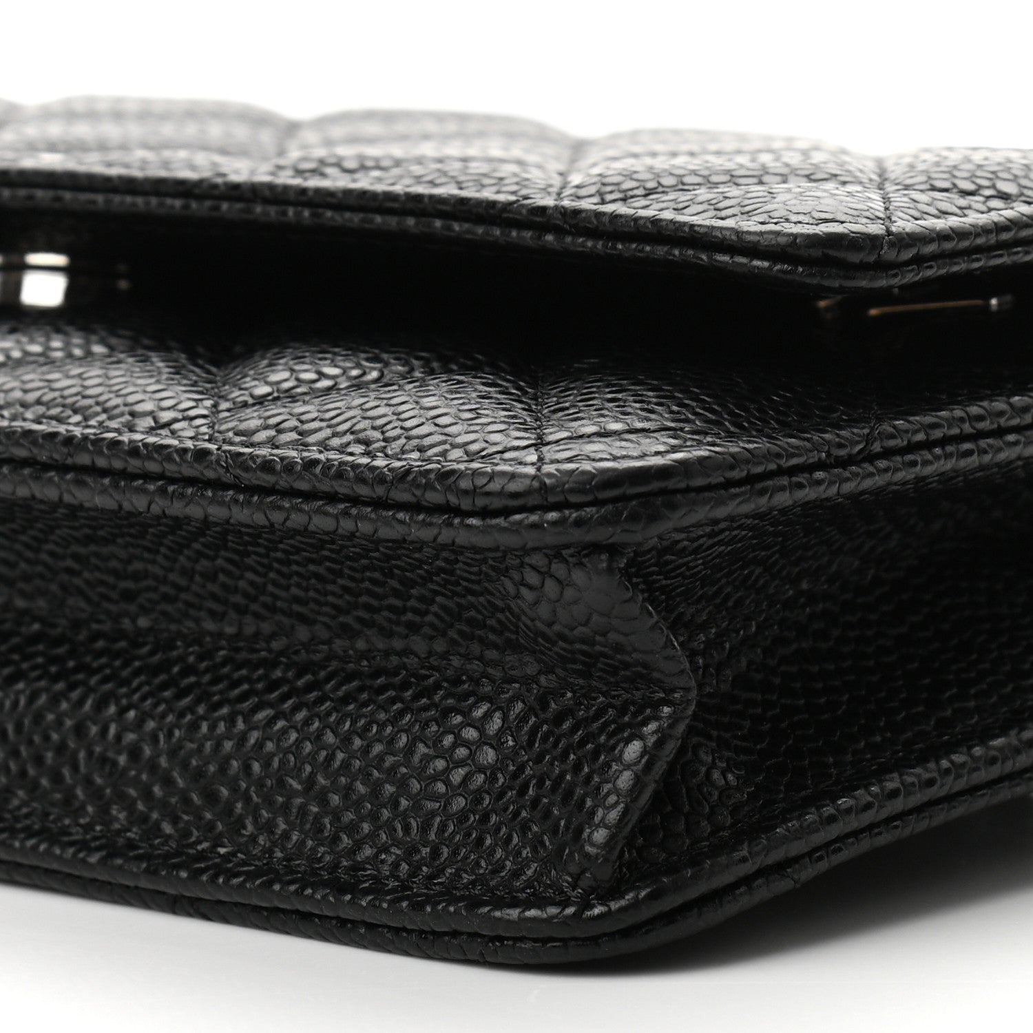 Chanel Caviar Quilted Wallet On Chain WOC Black 11 of 12
