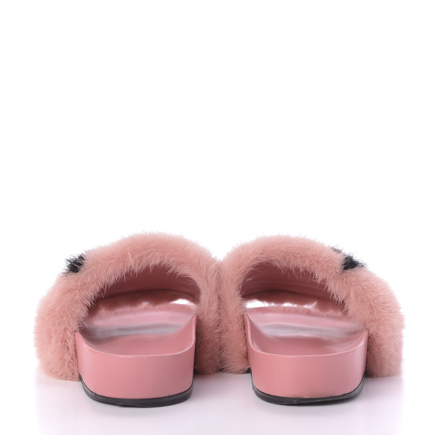 Louis Vuitton Mink Fur Bom Dia Flat Mules 37 Pink 8 of 9