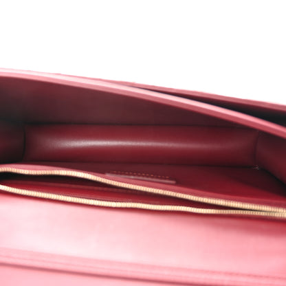 Christian Dior Lambskin Cannage My Dior Top Handle Bag Burgundy 5 of 10