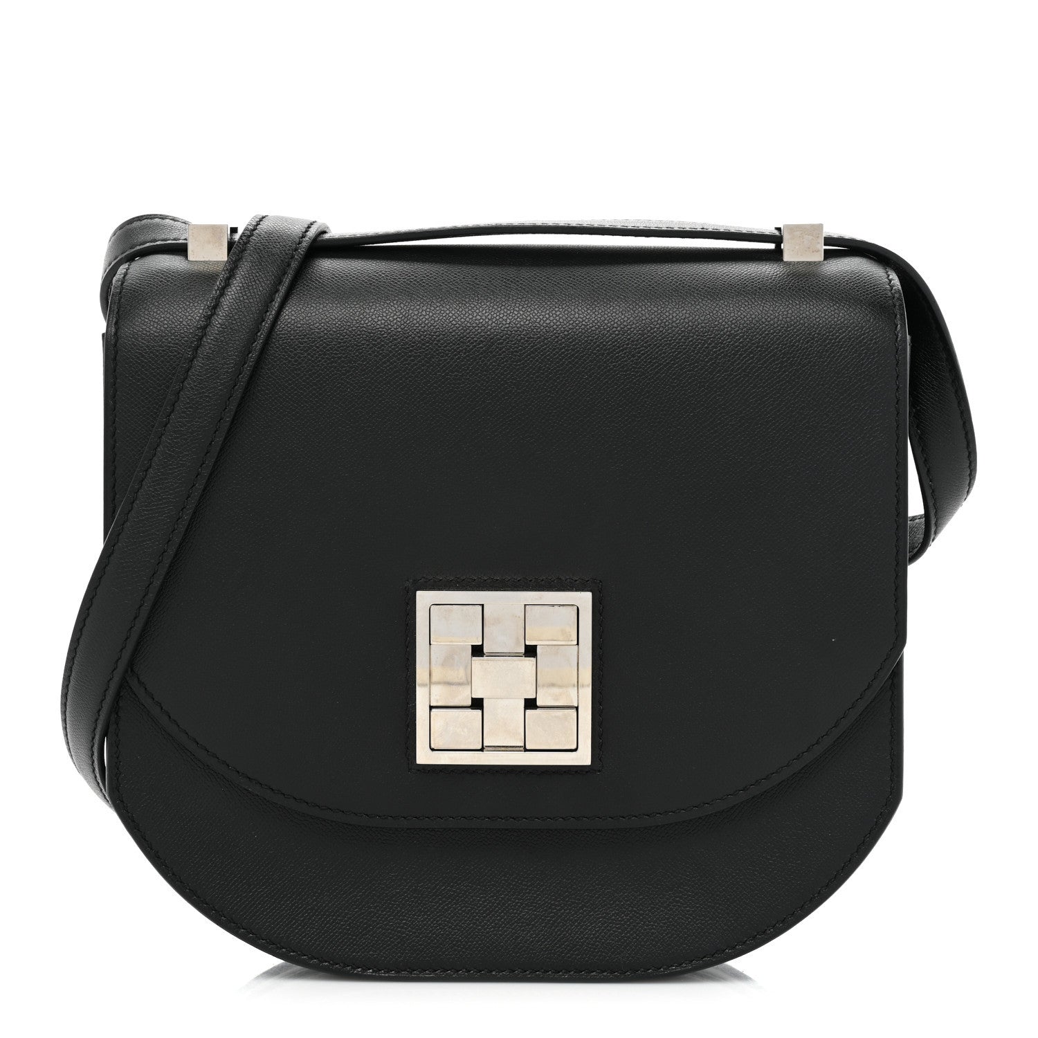 Hermes Grained Monsieur Mosaique Au 24-21 Black 1 of 13