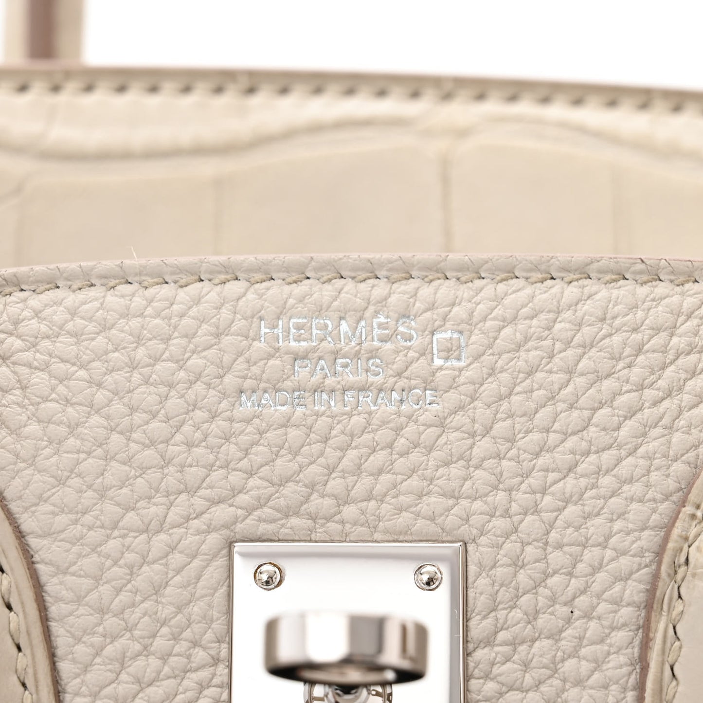 Togo Matte Alligator Birkin Touch 25 Beton