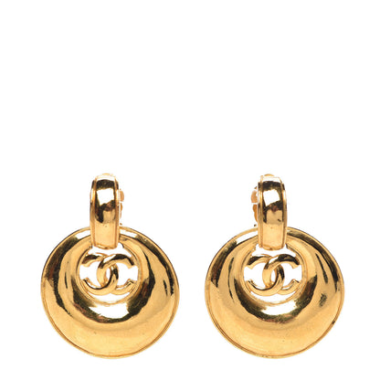 Chanel CC Clip On Earrings Gold 1 of 4