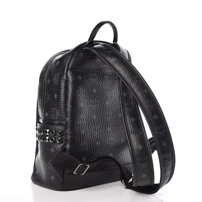 MCM Visetos Small Side Stud Stark Backpack Black 3 of 12