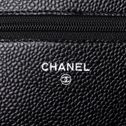Chanel Caviar Quilted Wallet On Chain WOC Black 6 of 12