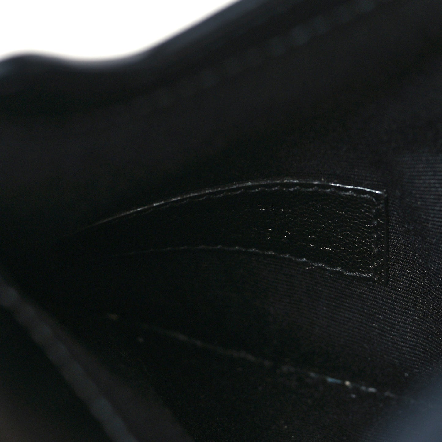 Smooth Shiny Calfskin Monogram Uptown Pouch Black