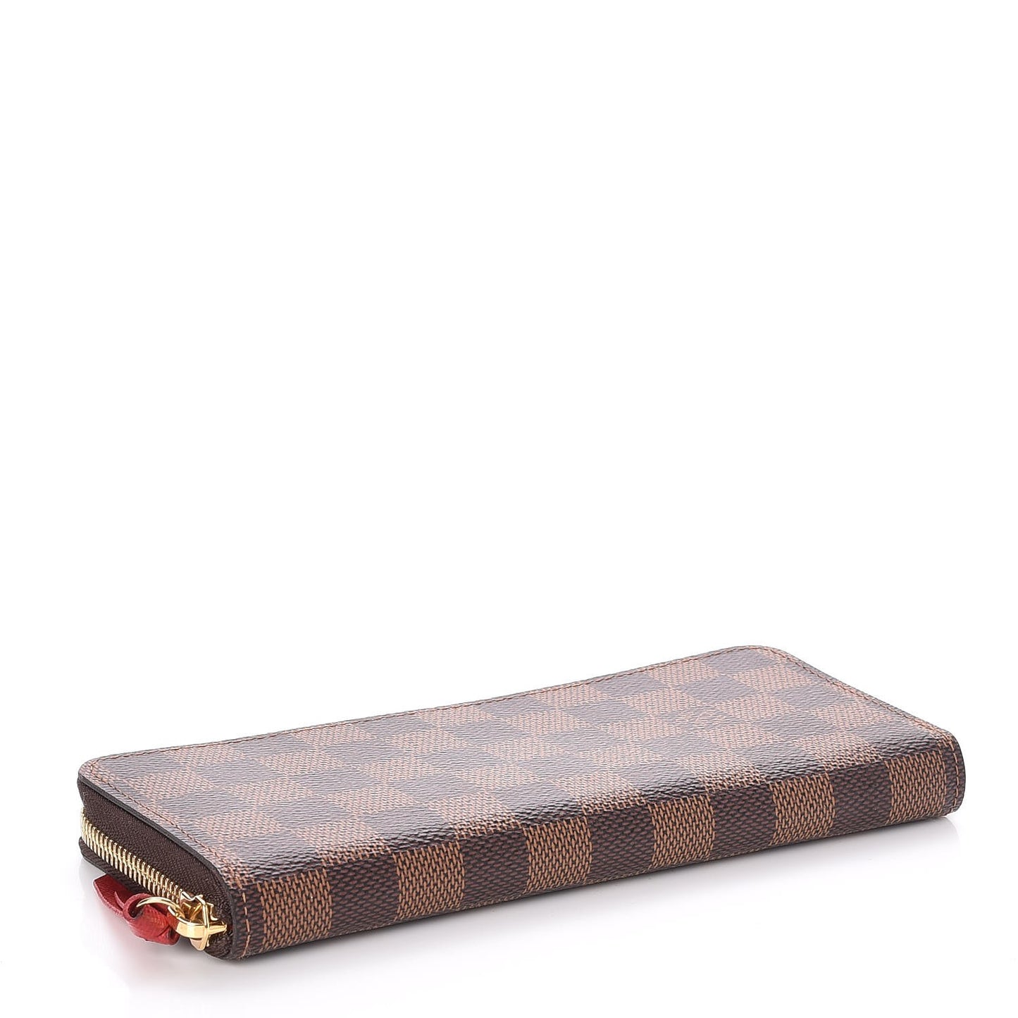 Damier Ebene Clemence Wallet Cherry