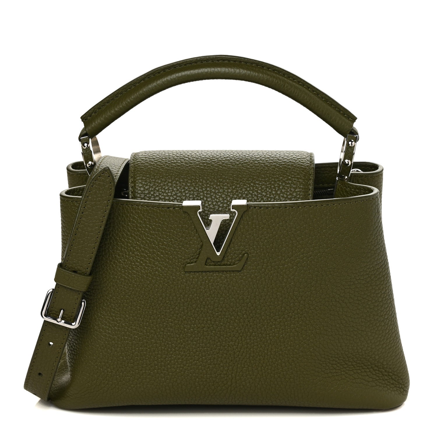 Louis Vuitton Taurillon Capucines BB Khaki 1 of 7