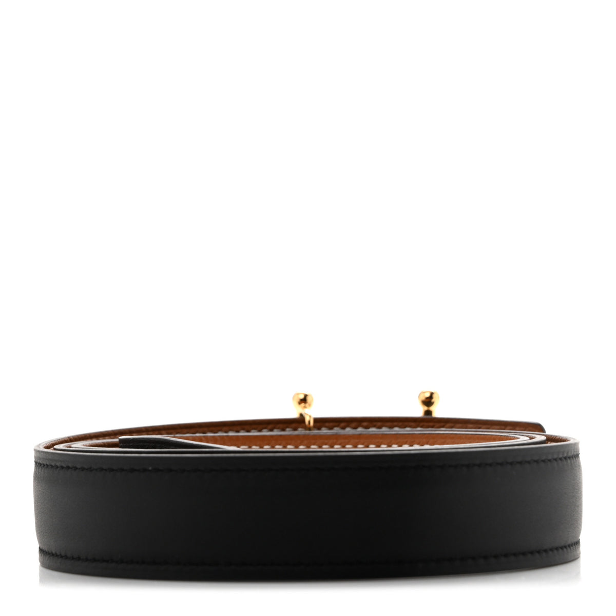 Hermes Epsom Swift 24mm Mors H Belt 100 Black Gold 2 of 6