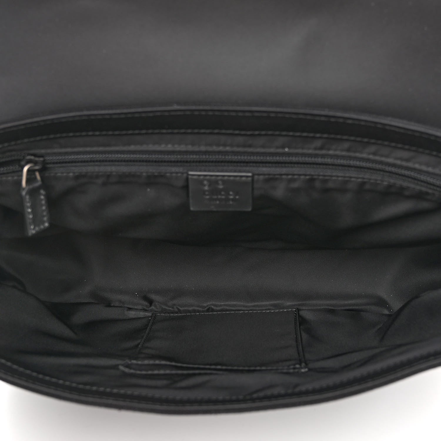 Gucci Techno Canvas Web Flap Messenger Bag Black 4 of 9