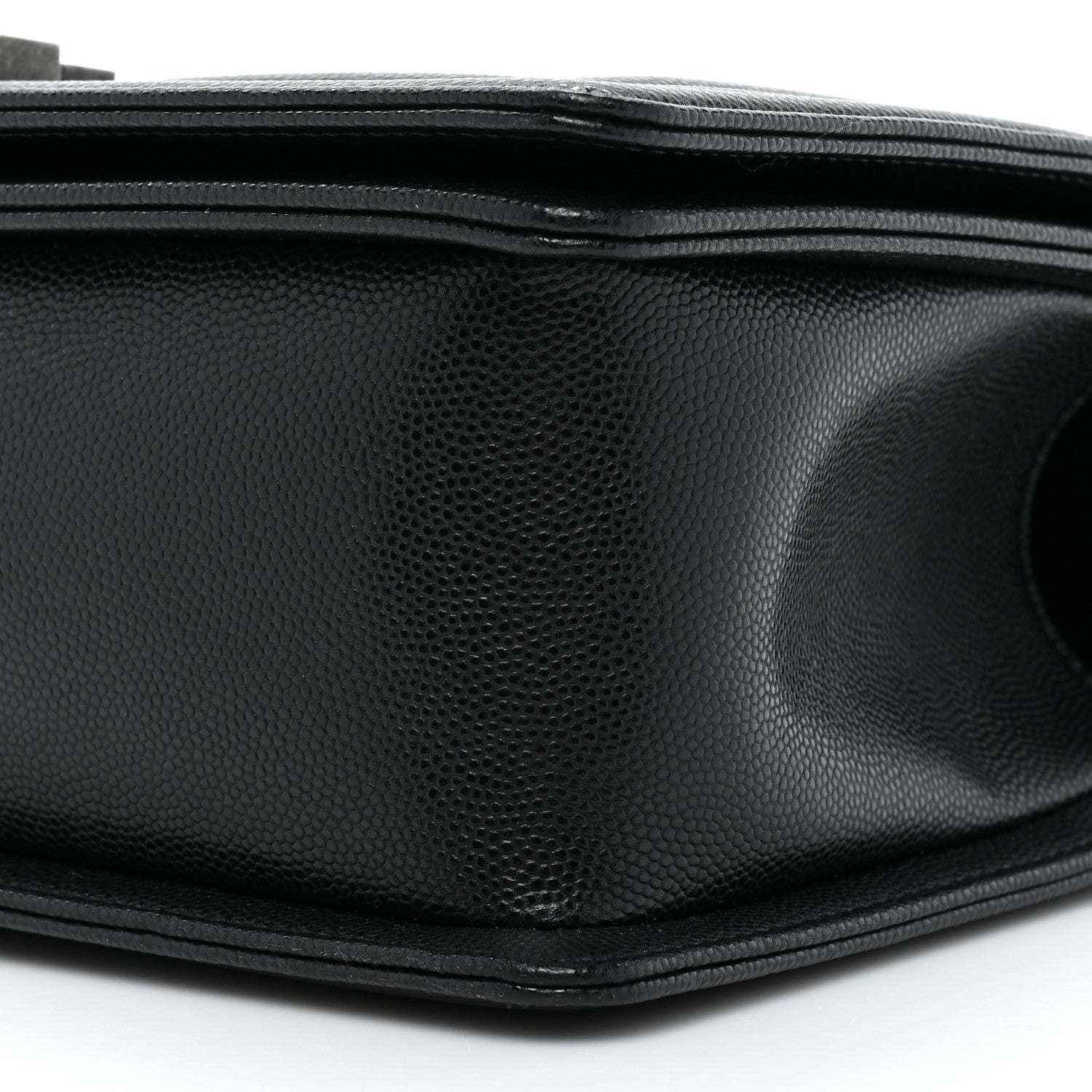 Chanel Caviar Chevron Quilted Medium Boy Flap Black 8 of 10