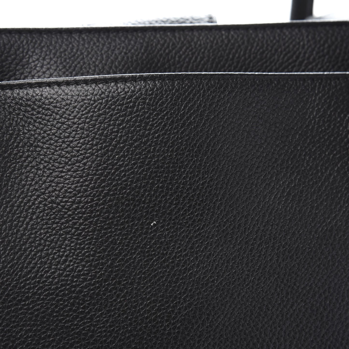 Calfskin Cerf Executive Shopper Tote Black