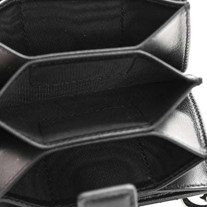 Christian Dior Lambskin Cannage Lady Dior 5-Gusset Card Holder Black 5 of 10