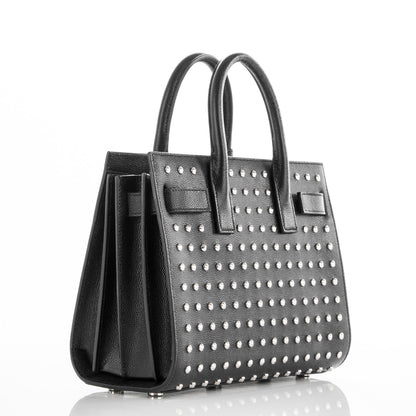 Saint Laurent Grain De Poudre Studded Nano Sac De Jour Black 3 of 6