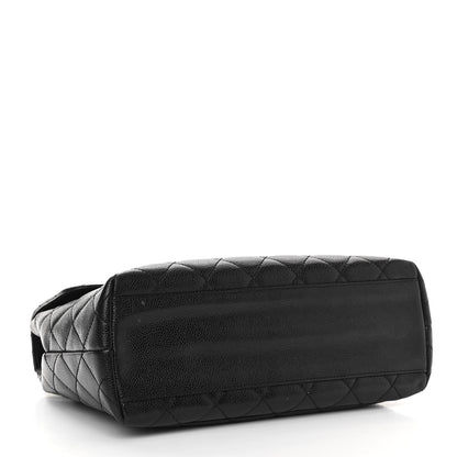 Chanel Caviar Quilted Jumbo Kelly Flap Black 4 of 14