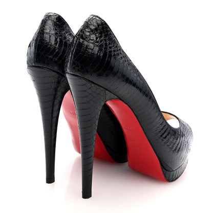 Christian Louboutin Watersnake Altadama 140 Pumps 39.5 Black 5 of 7
