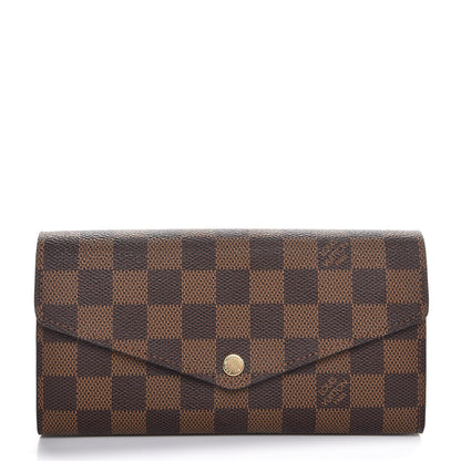Louis Vuitton Damier Ebene Sarah Wallet NM 1 of 11