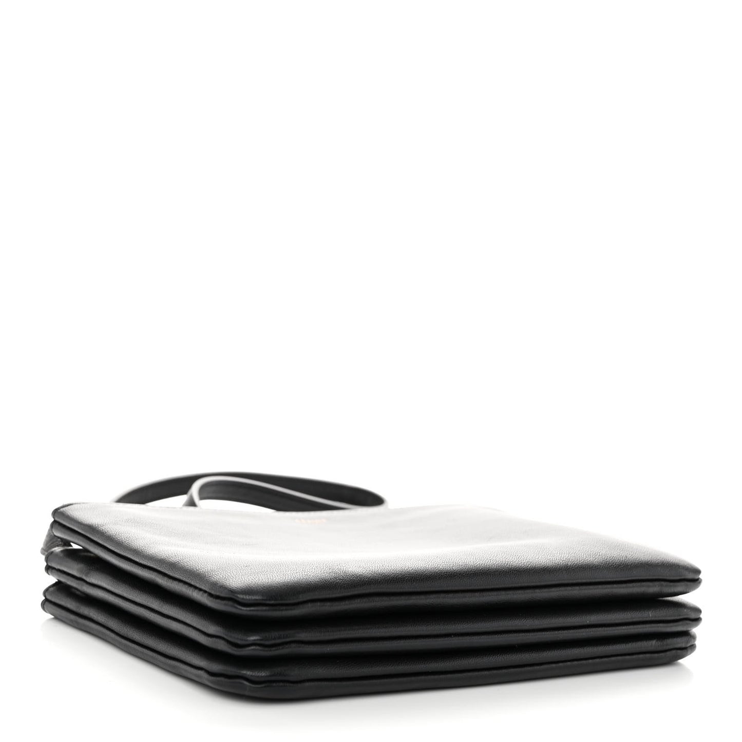 Lambskin Small Trio Crossbody Bag Black