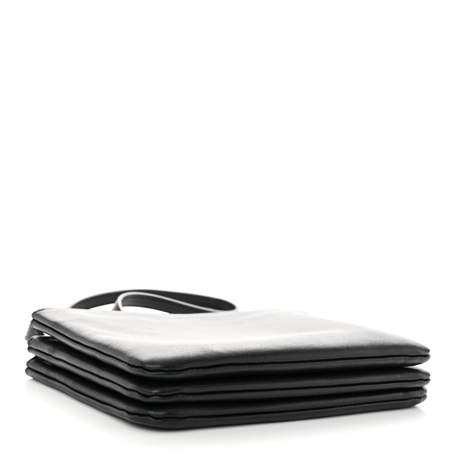 Celine Lambskin Small Trio Crossbody Bag Black 4 of 11