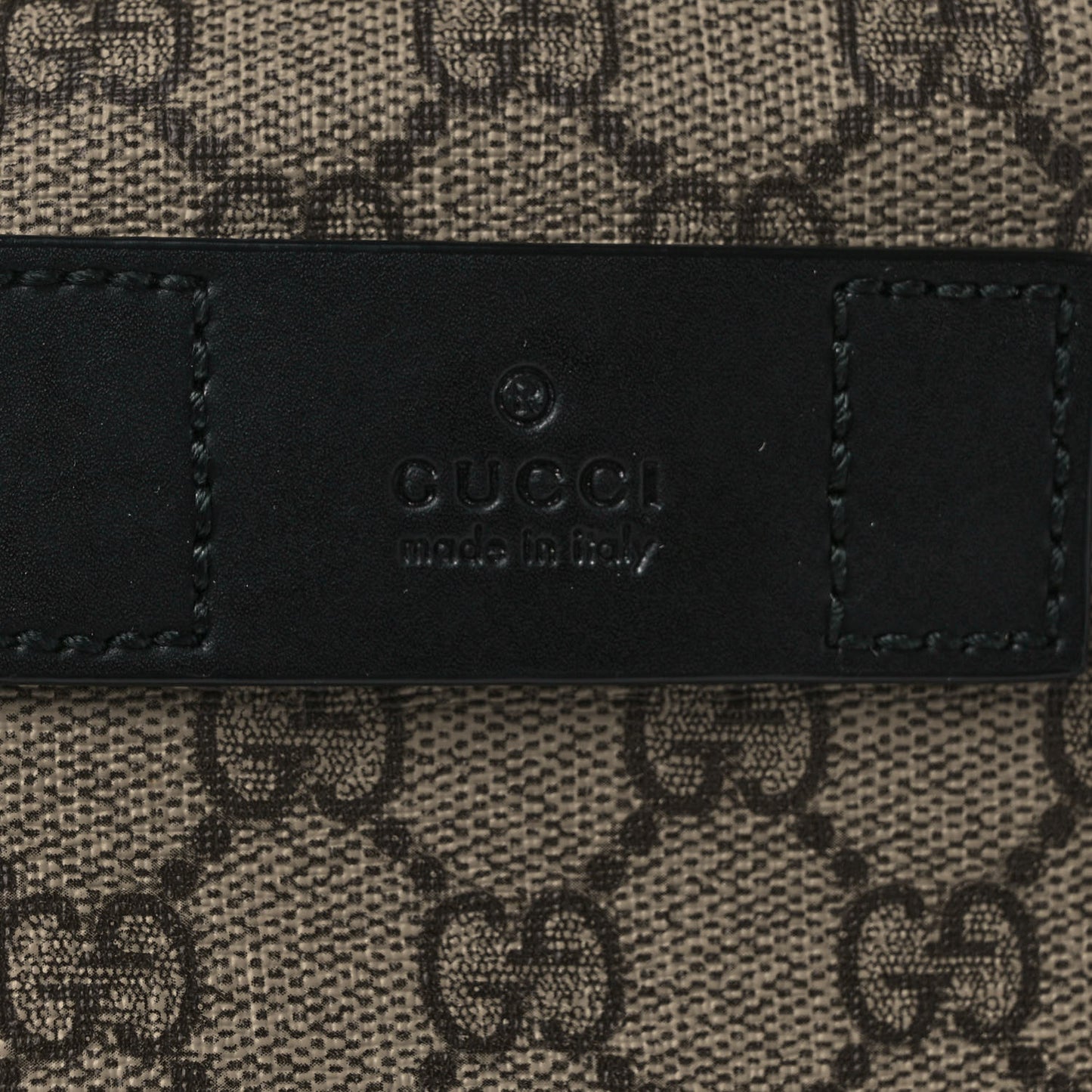 GG Supreme Monogram Web Belt Bag Black