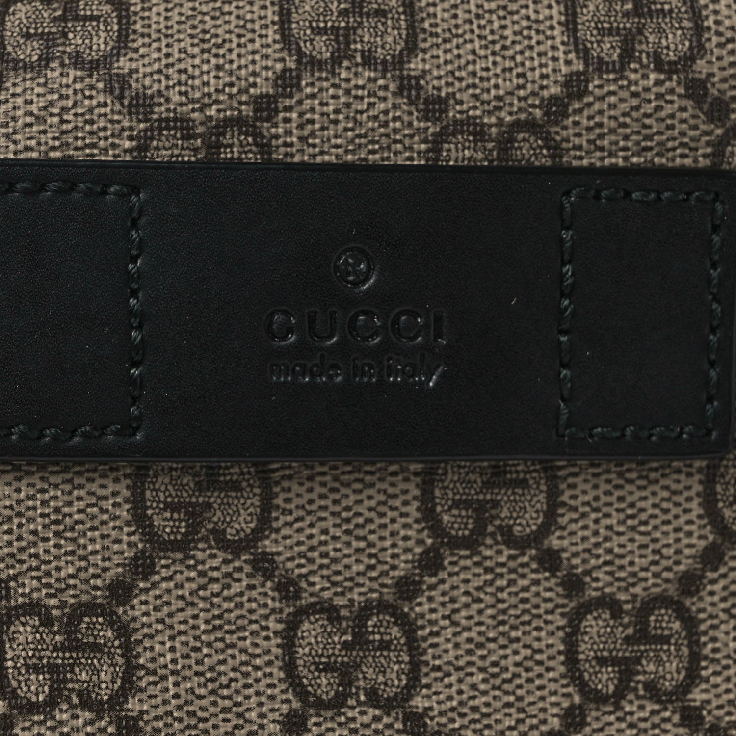 Gucci GG Supreme Monogram Web Belt Bag Black 12 of 12