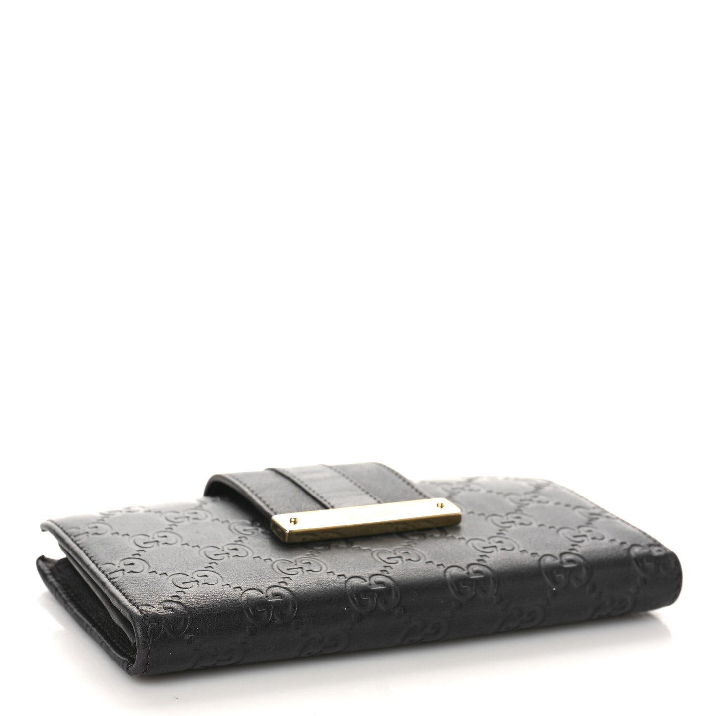 Guccissima Ladies Web Long Wallet Black