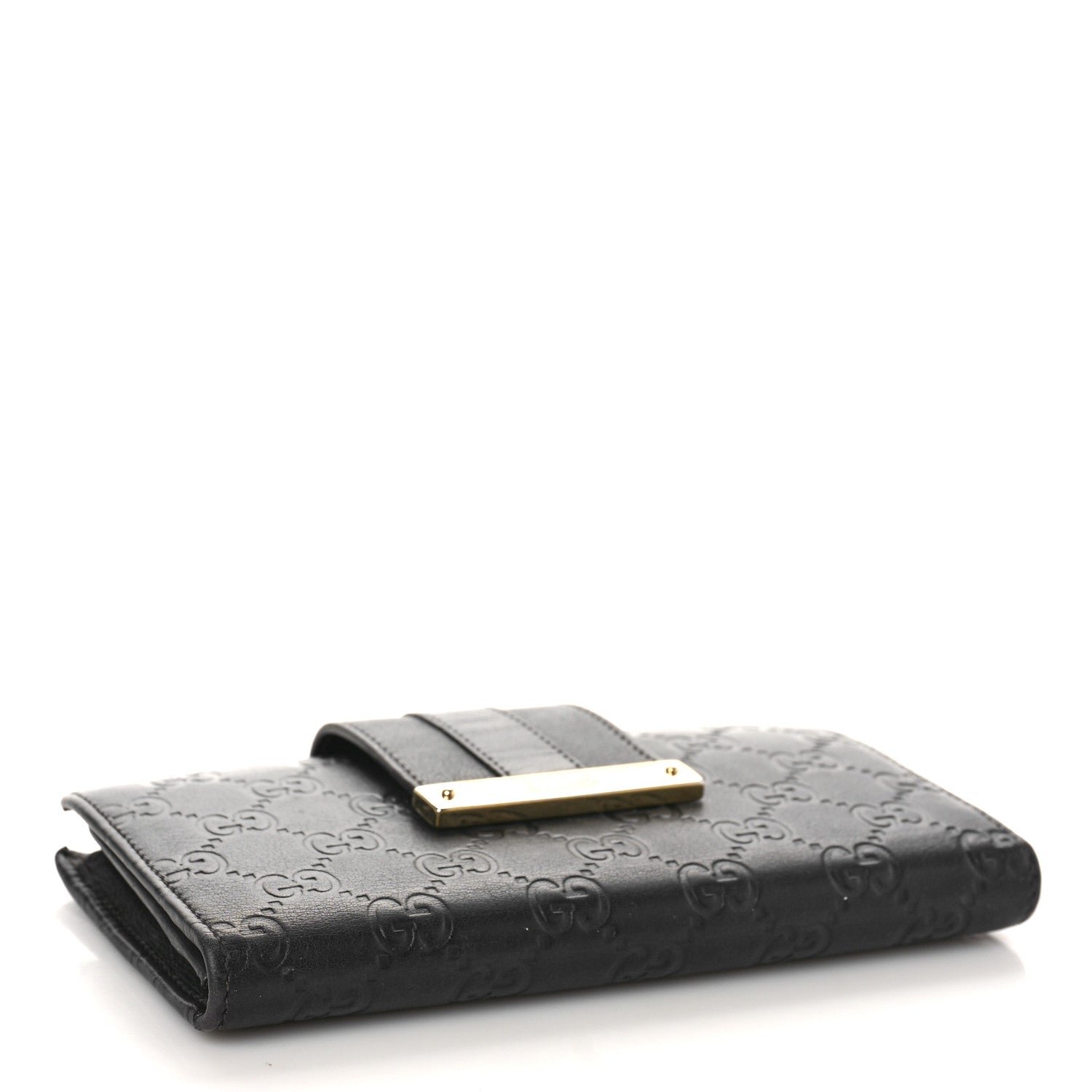 Gucci Guccissima Ladies Web Long Wallet Black 4 of 10