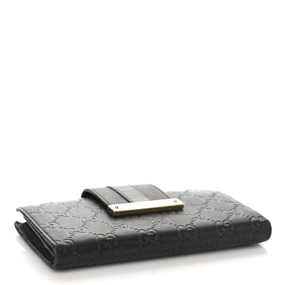 Gucci Guccissima Ladies Web Long Wallet Black 4 of 10