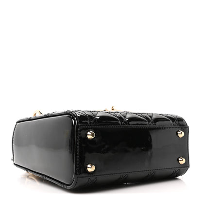 Christian Dior Patent Cannage Mini Lady Dior Black 4 of 11
