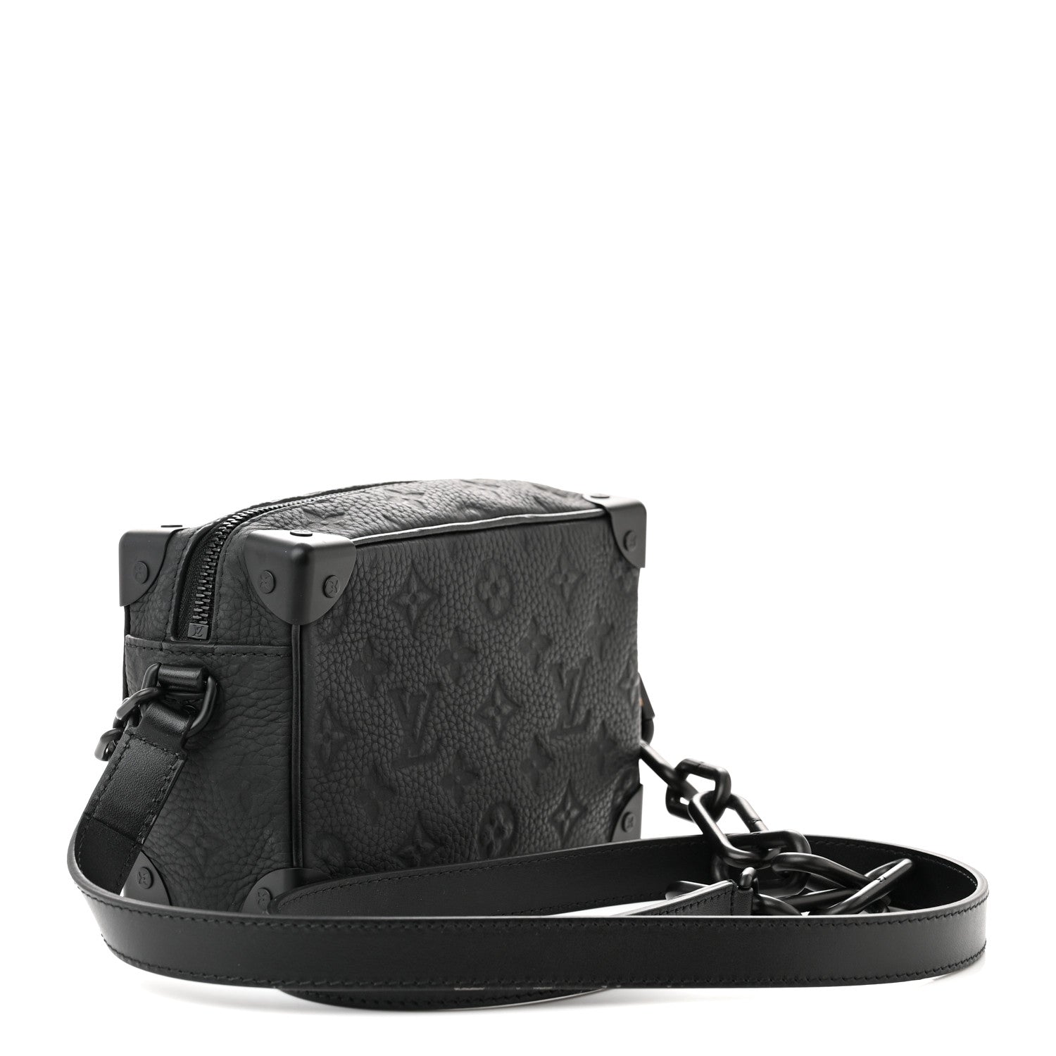 Louis Vuitton Taurillon Monogram Mini Soft Trunk Black 3 of 9