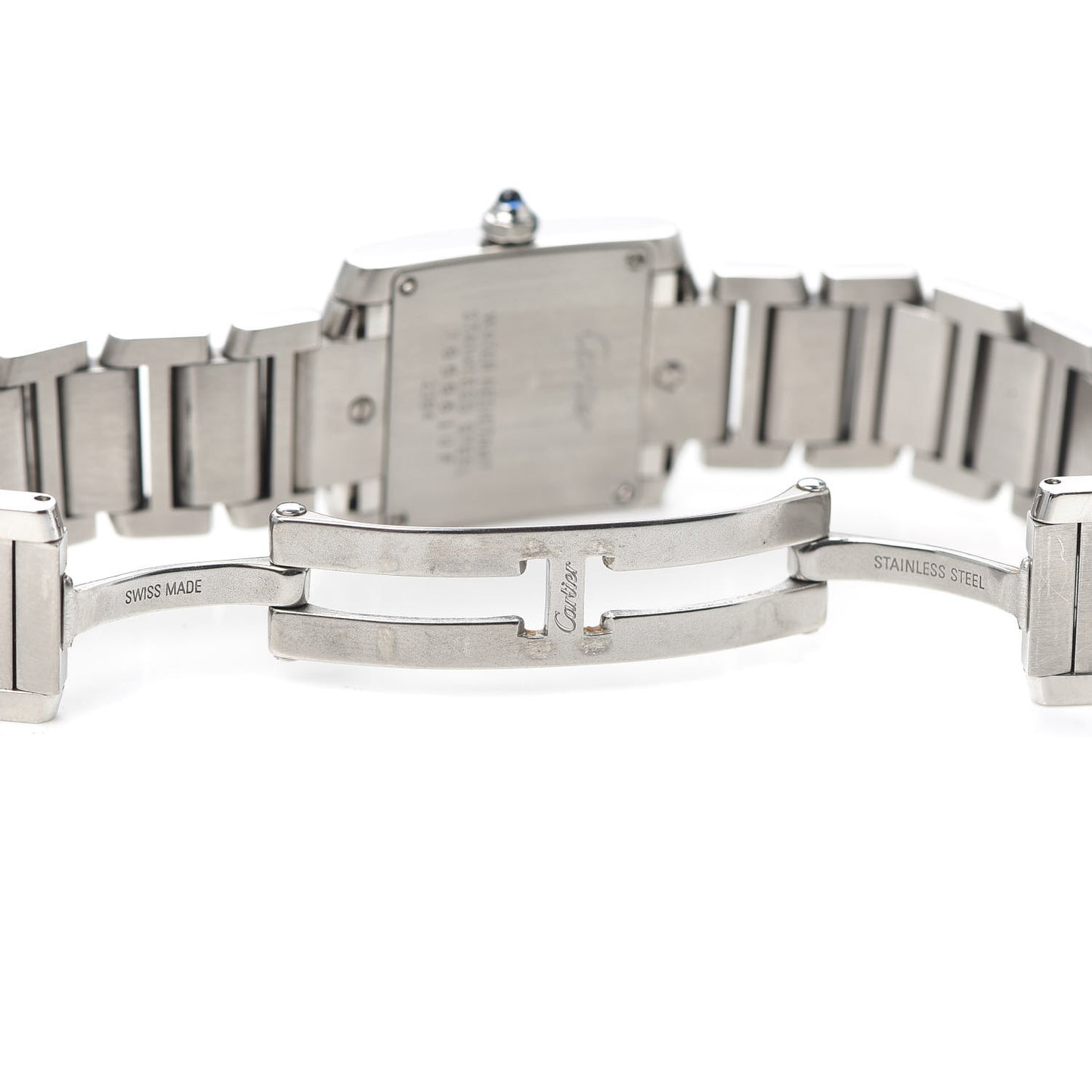 Stainless Steel 20mm Tank Francaise Quartz Watch