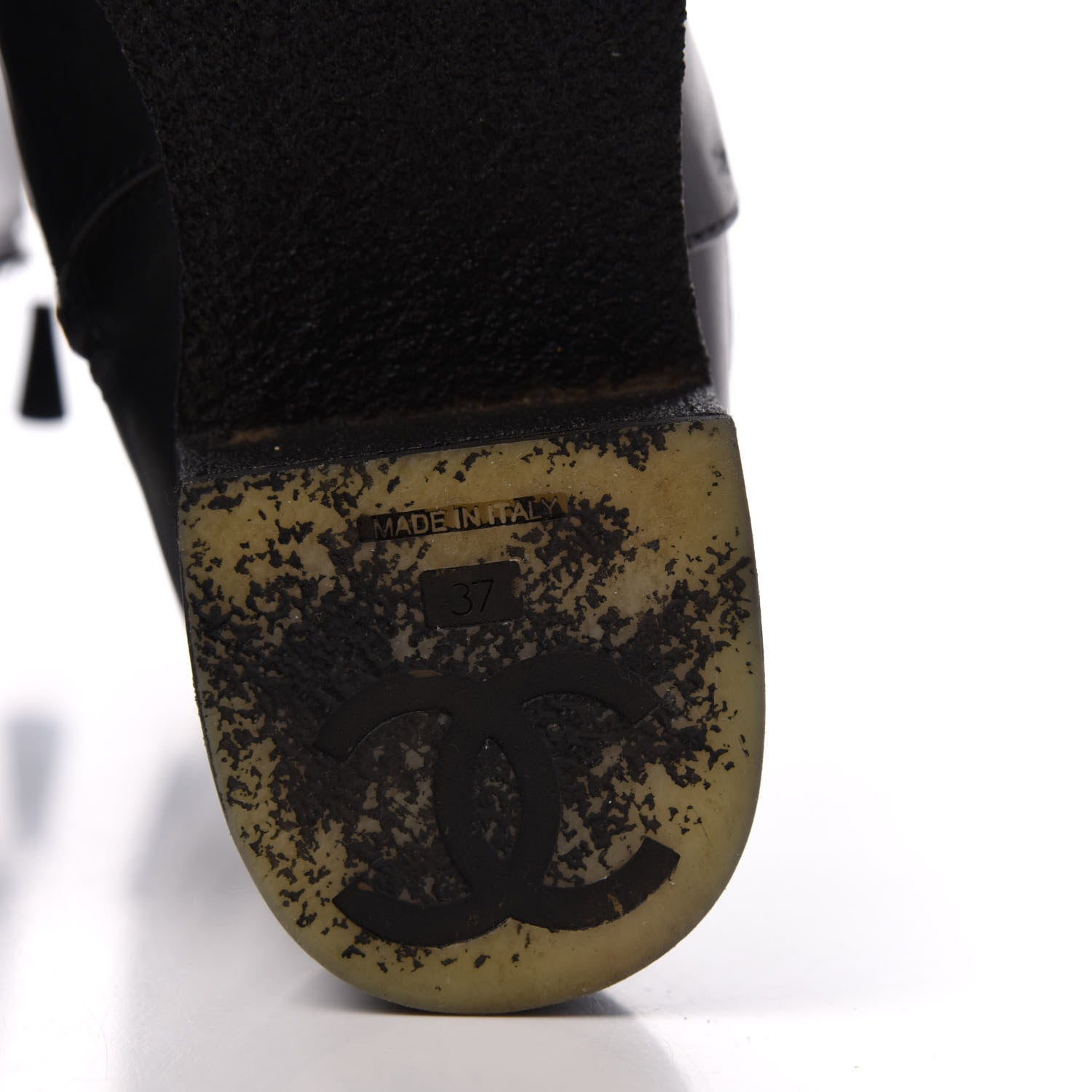 Chanel Calfskin CC Turnlock High Boots 37 Black 7 of 9