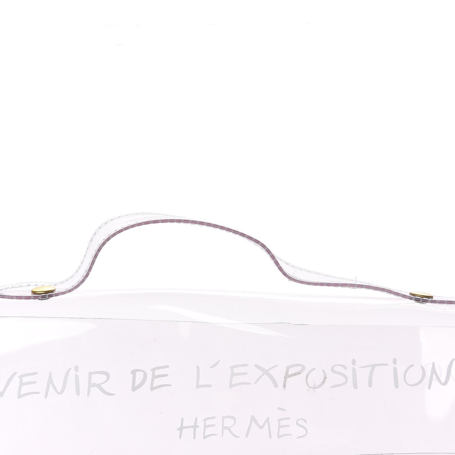 Hermes Vinyl Souvenir De L'Exposition Kelly Transparent 7 of 11