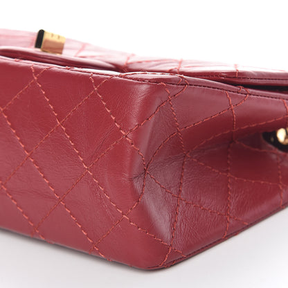 Chanel Aged Calfskin Quilted 2.55 Reissue Mini Flap Red 7 of 11