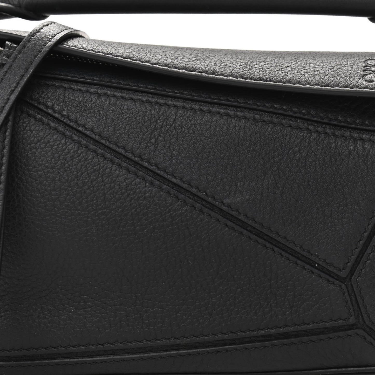 Calfskin Mini Puzzle Bag Black